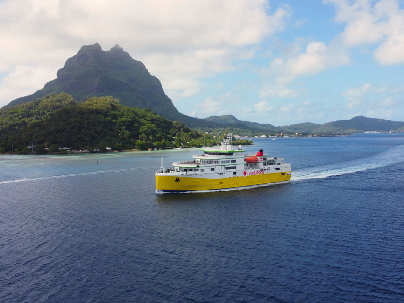 Le navire à Raiatea